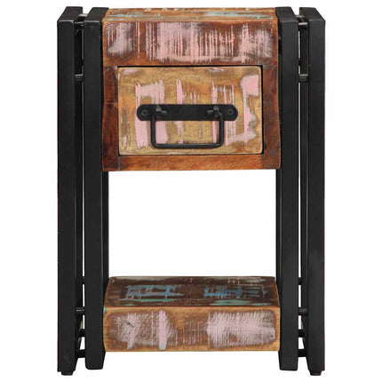 Natskab 2 pcs Flerfarvet 30 x 30 x 40 cm Solid genbrugs træ