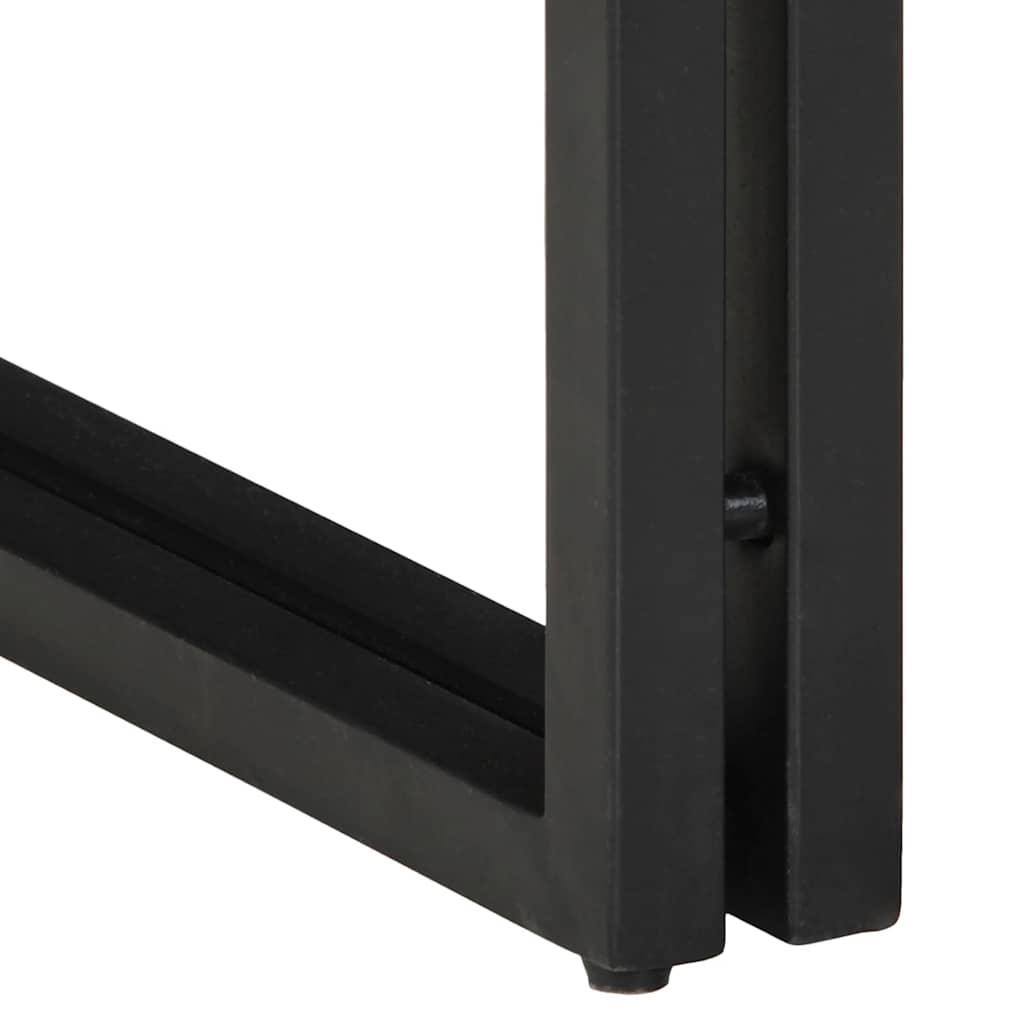 Endebord Brun og sort 30 x 30 x 40 cm Massivt mangotræ