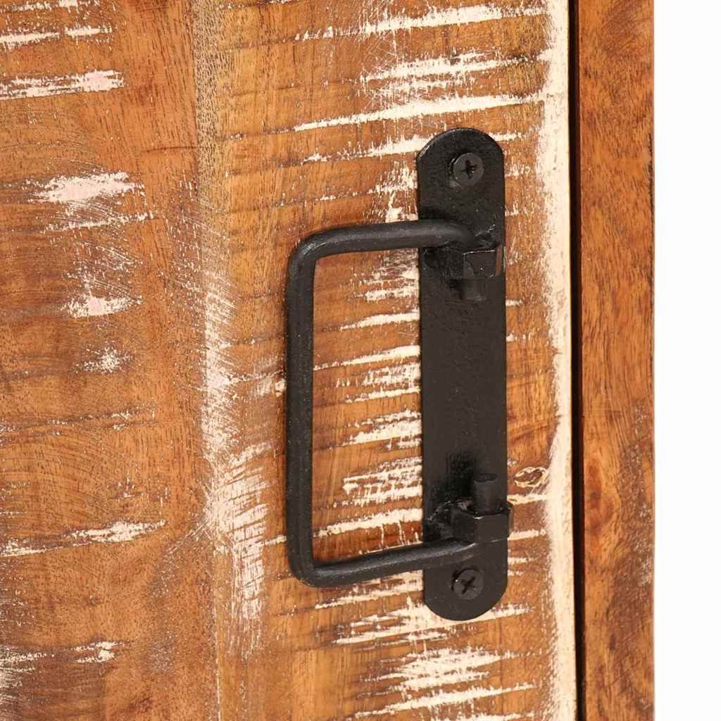 Sengebord 2 pcs Brun 35 x 33 x 48 cm Solid Genbrugs Wood