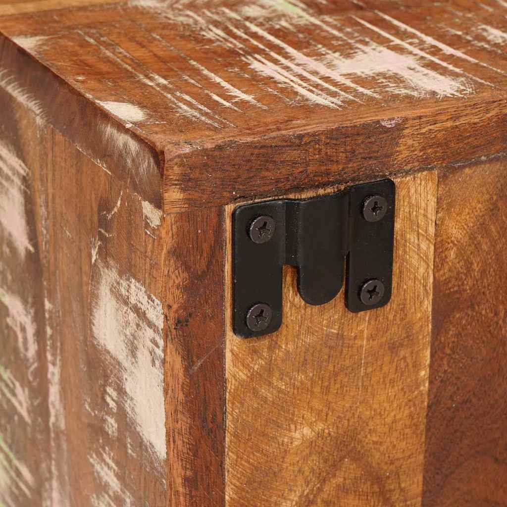 Sengebord 2 pcs Brun 35 x 33 x 48 cm Solid Genbrugs Wood