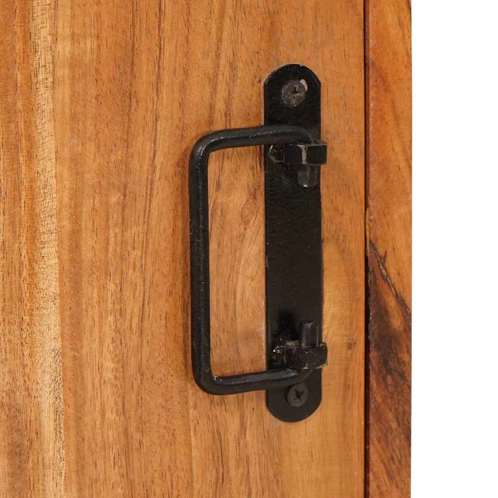 Sengebord 2 pcs Brun 35 x 33 x 48 cm Massivt træ akacie