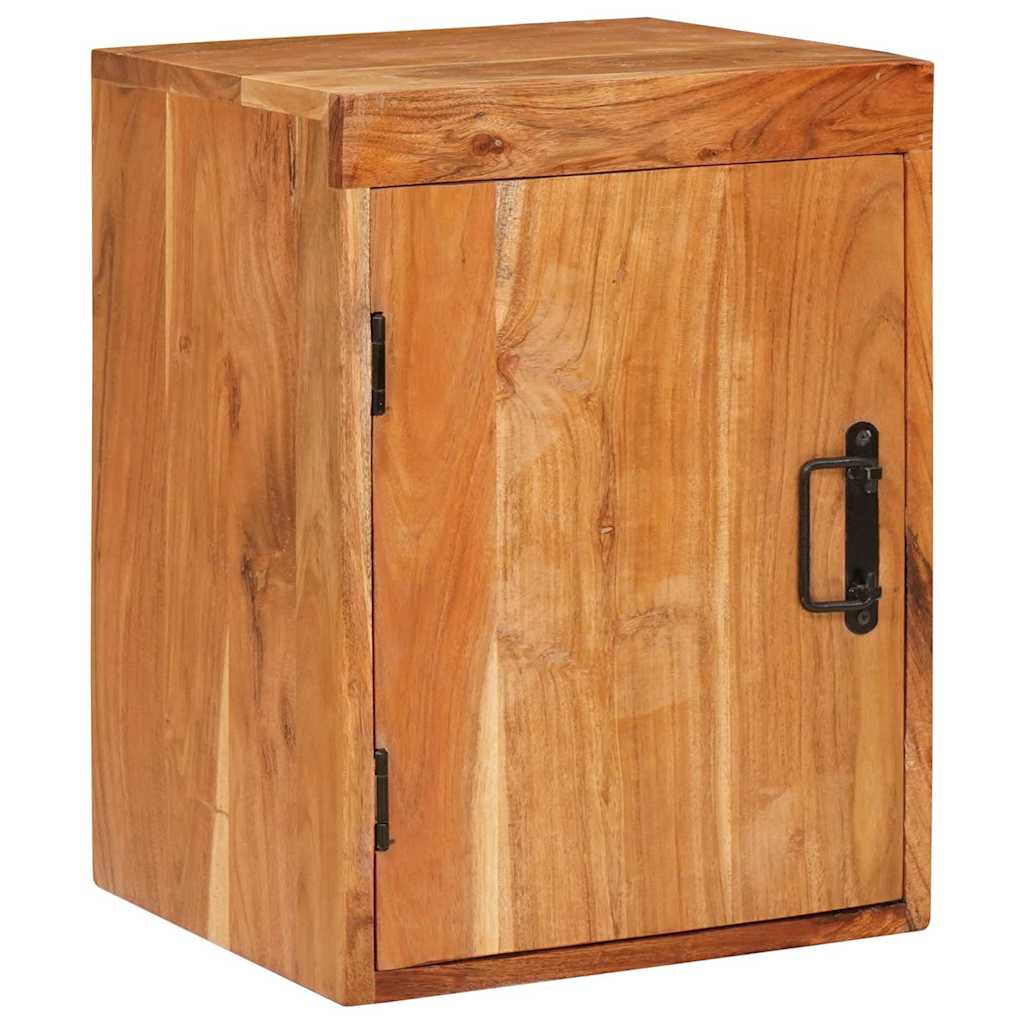 Sengebord 2 pcs Brun 35 x 33 x 48 cm Massivt træ akacie