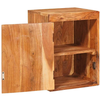 Sengebord 2 stk. Brun 35 x 33 x 48 cm Massivt træ akacie