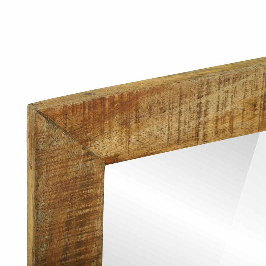 Badeværelsesspejl Brun 50 x 22 x 70 cm Massivt groft mango træ