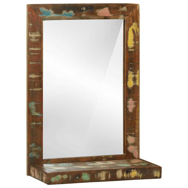 Badeværelsesspejl Brun 50 x 22 x 70 cm Solid genbrugs træ