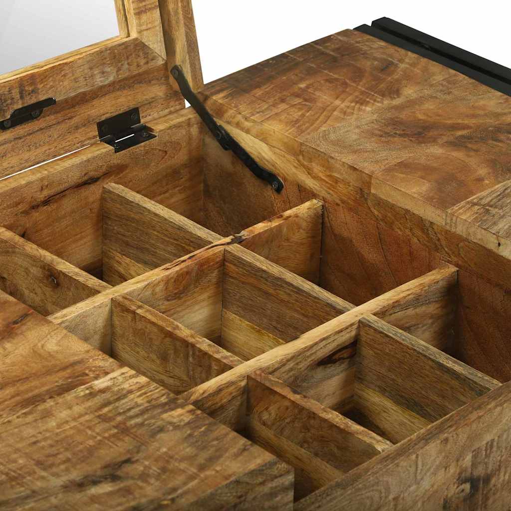 Klædeskabe til Soveværelse med opbevaring Brun Massivt mangotræ