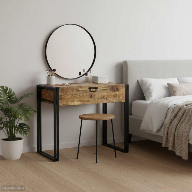 Soveværelsessminkeborde Brun 90 x 50 x 75 cm Massivt mangotræ