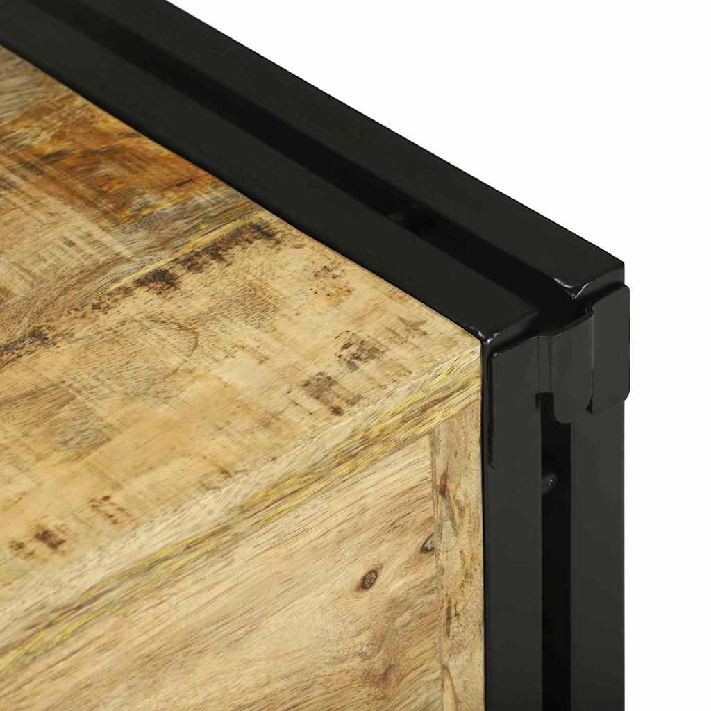 Vinfad 2 pcs Brun og sort 46 x 35 x 27,5 cm Massivt mangotræ