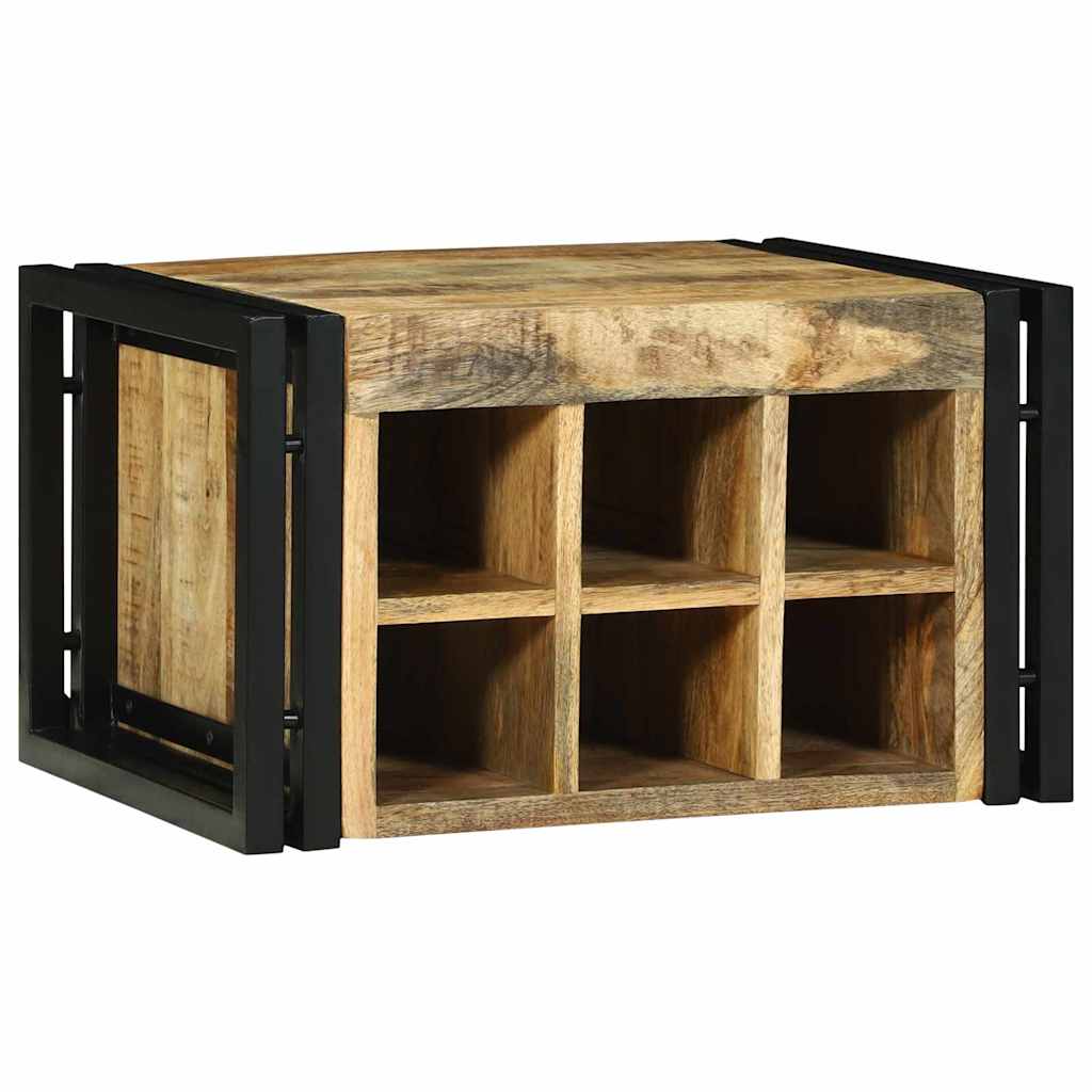 Vinfad 2 pcs Brun og sort 46 x 35 x 27,5 cm Massivt mangotræ
