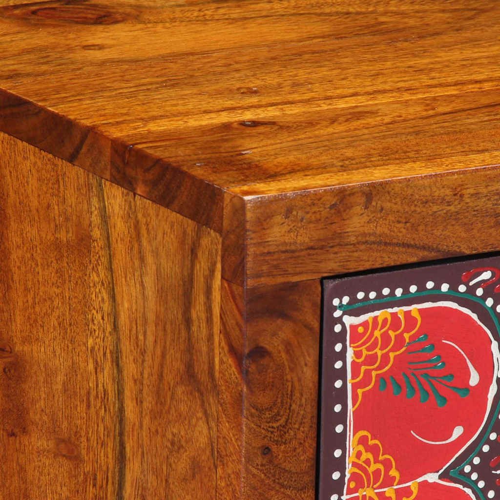 sengebord 35x35x45 cm massivt akacietræ