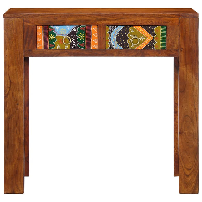 konsolbord 80x35x75 cm massivt akacietræ