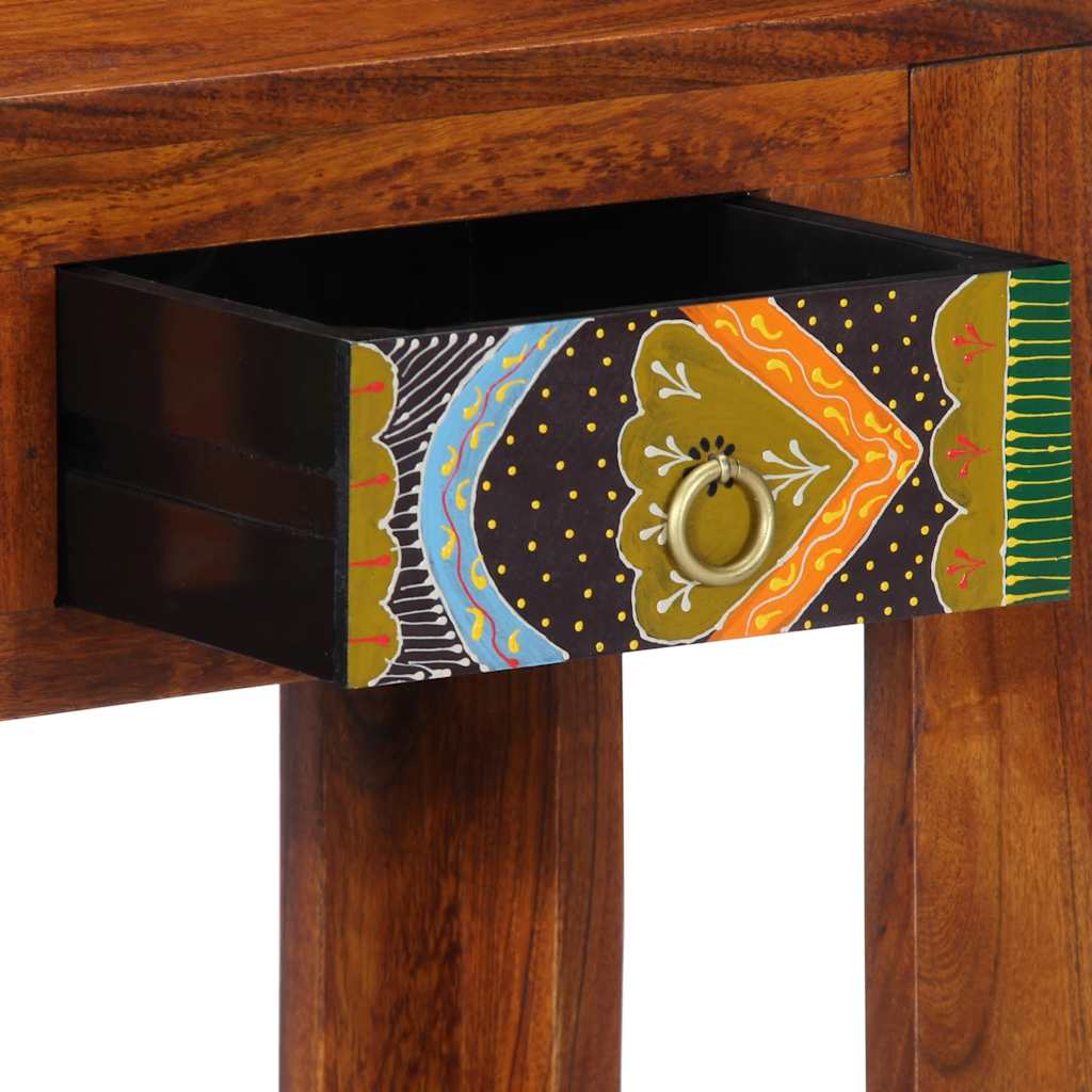 konsolbord 80x35x75 cm massivt akacietræ