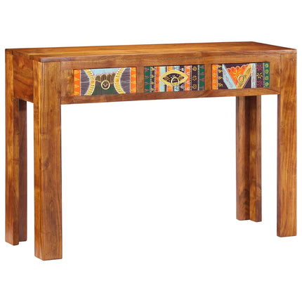konsolbord 110x35x75 cm massivt akacietræ