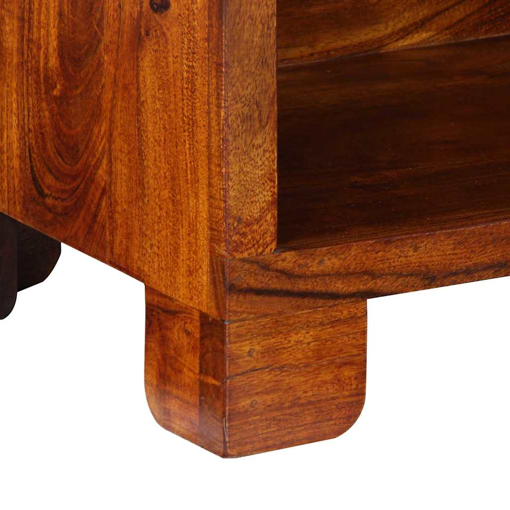 Sko skab med hylde Brun 55 x 35 x 75 cm Massivt Akacietræ