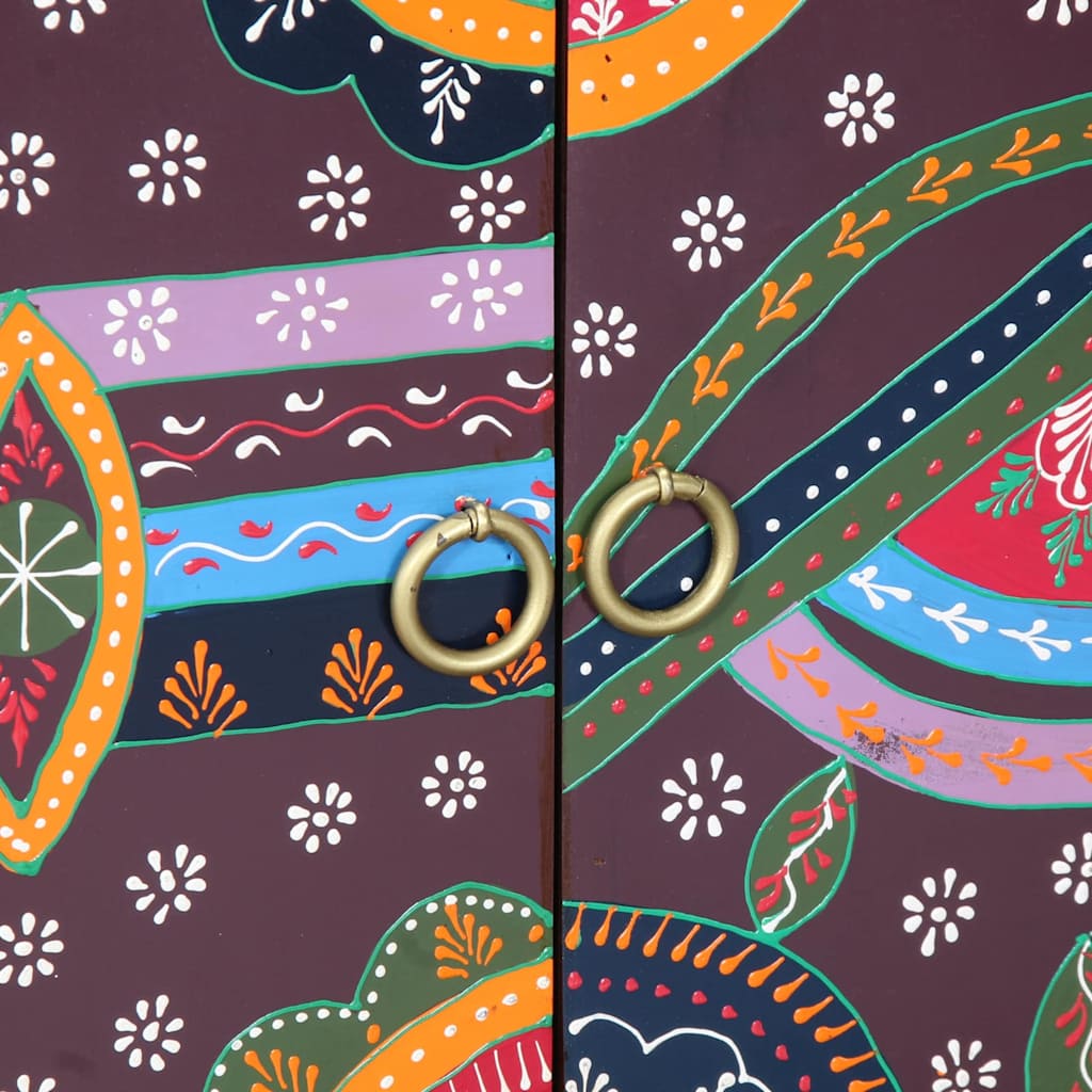 Sko skab med hylde Brun 55 x 35 x 75 cm Massivt Akacietræ