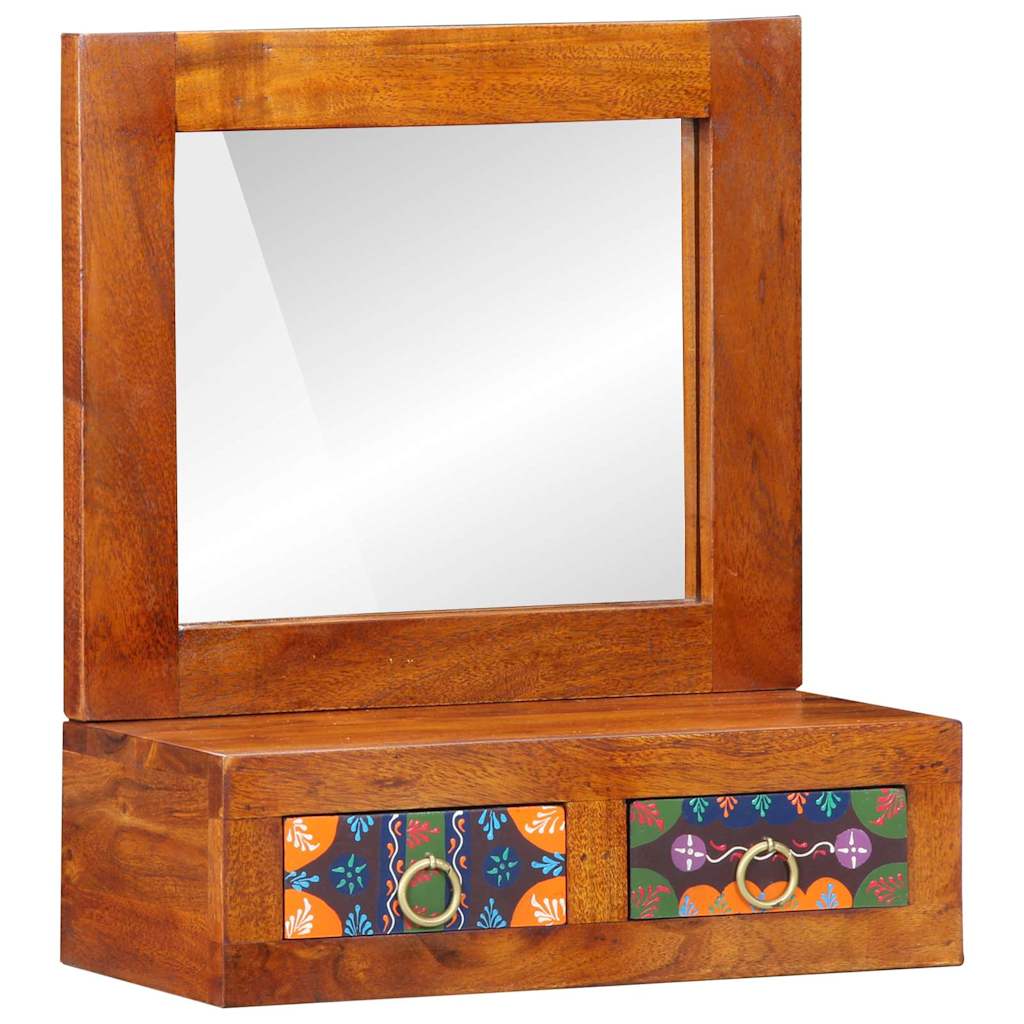 Vægskab med skuffe Brun 40 x 20 x 50 cm Massivt akacietræ