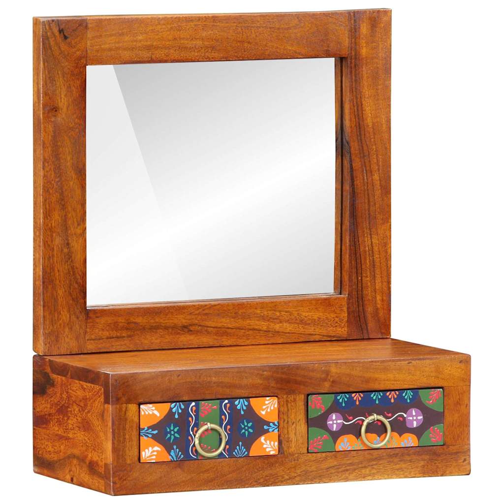 Vægskab med skuffe Brun 40 x 20 x 50 cm Massivt akacietræ