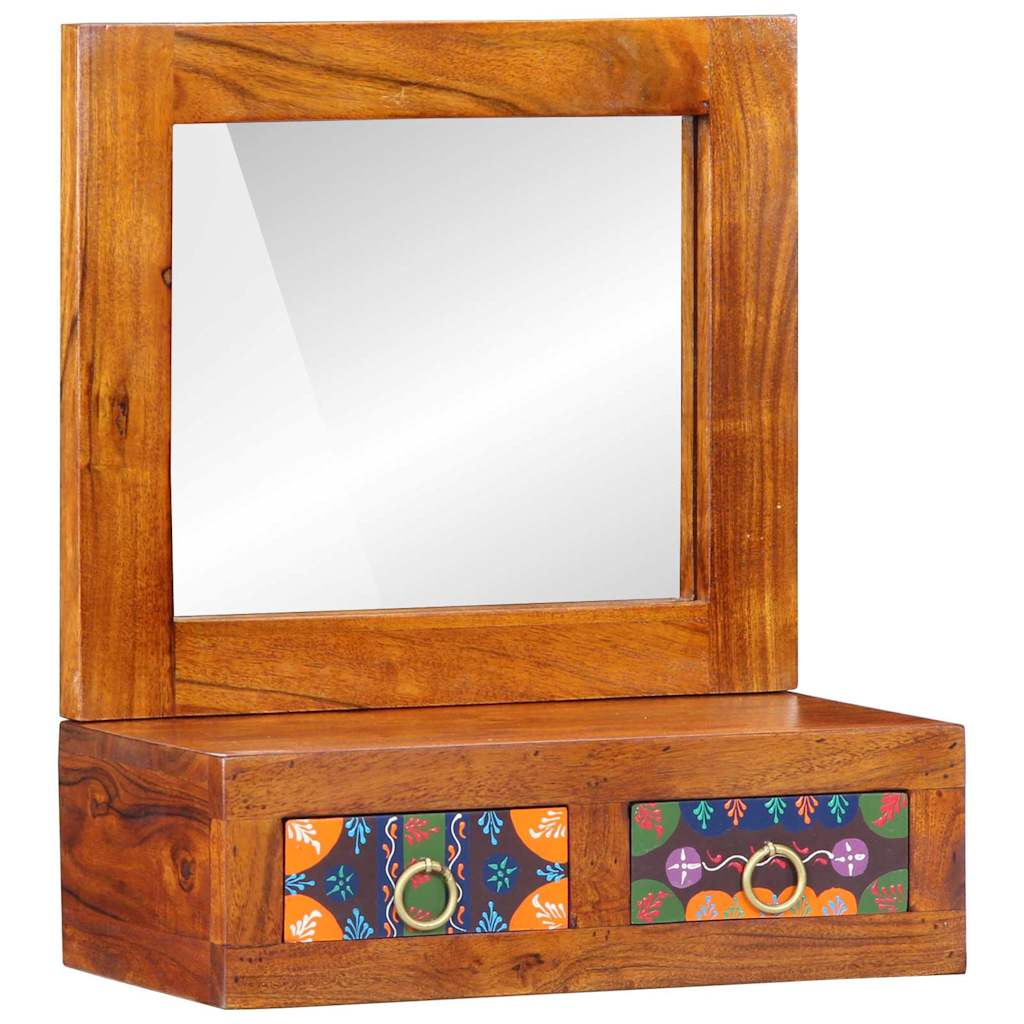 Vægskab med skuffe Brun 40 x 20 x 50 cm Massivt akacietræ