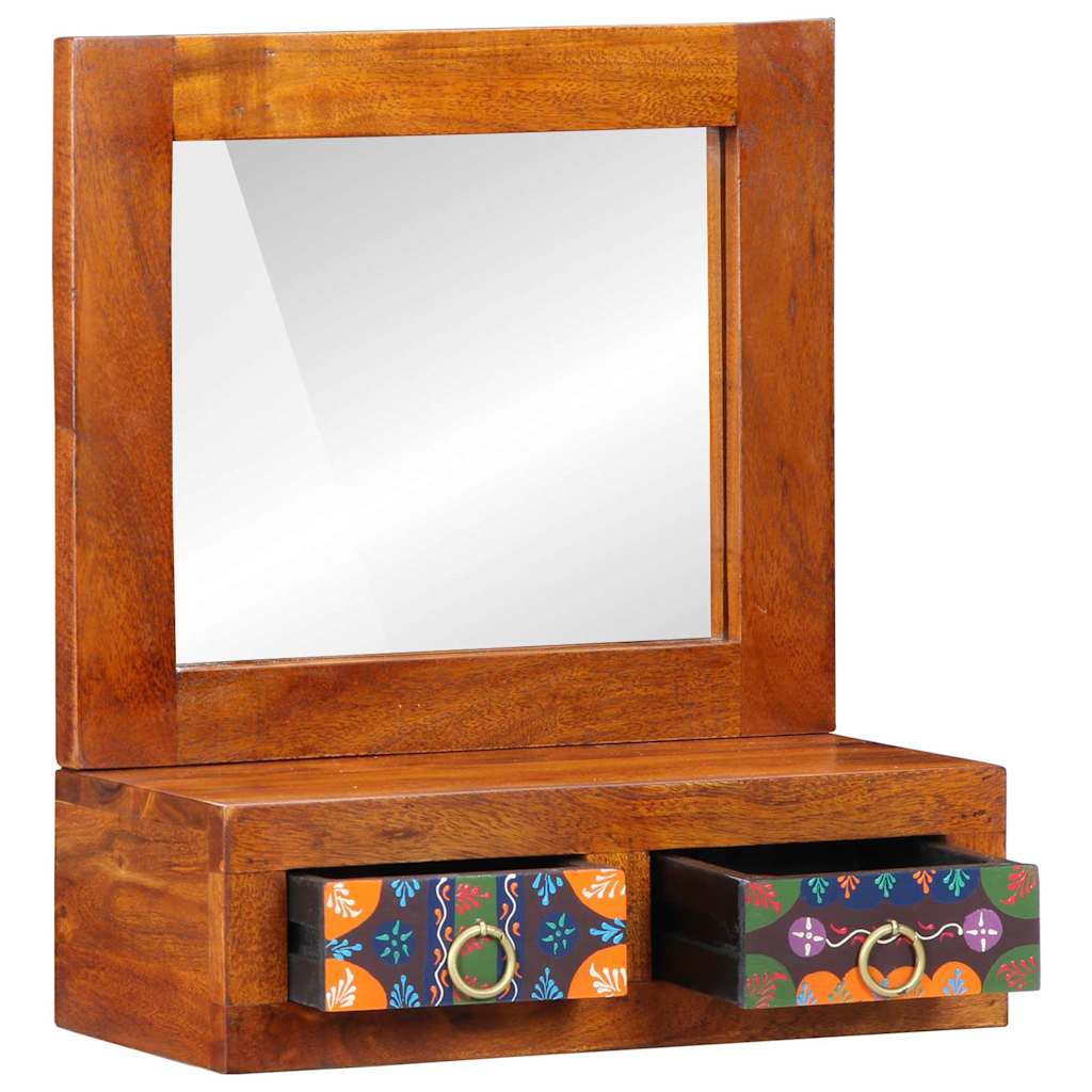 Vægskab med skuffe Brun 40 x 20 x 50 cm Massivt akacietræ