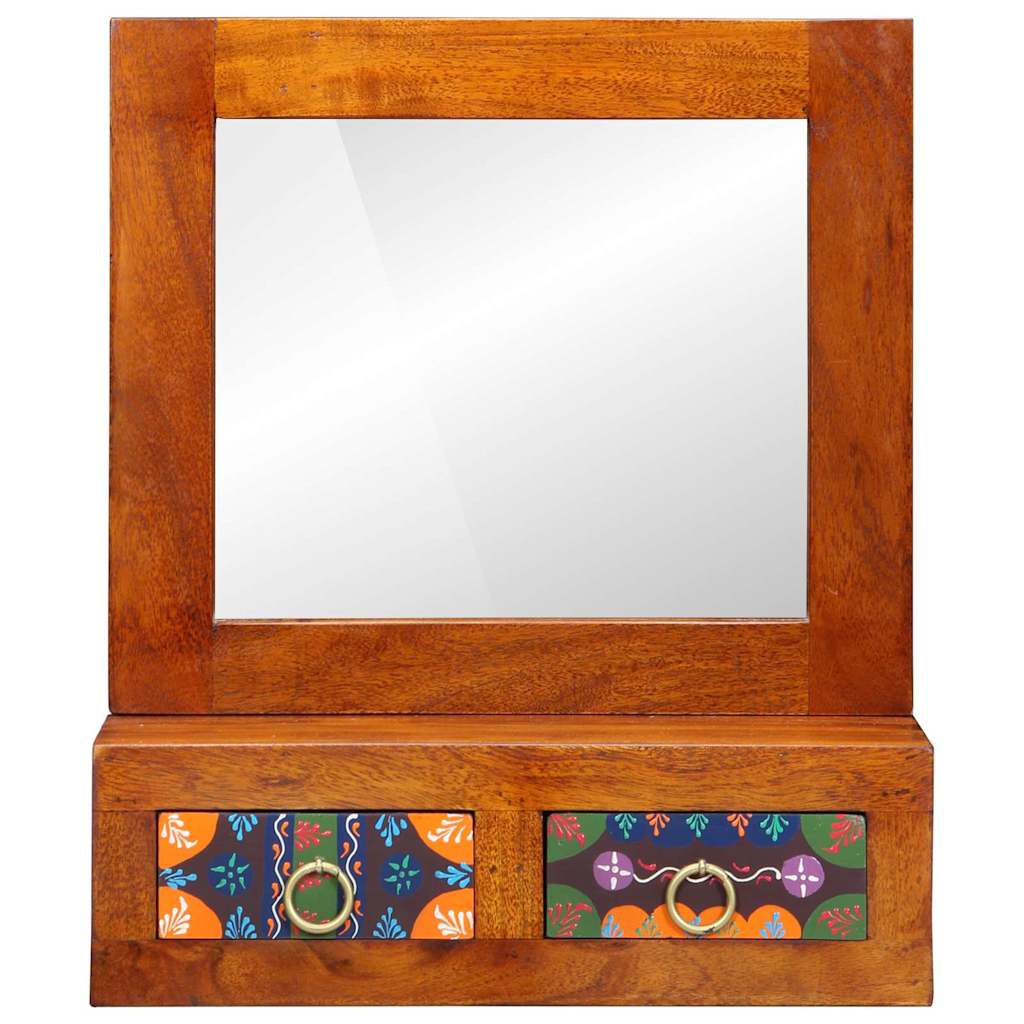 Vægskab med skuffe Brun 40 x 20 x 50 cm Massivt akacietræ