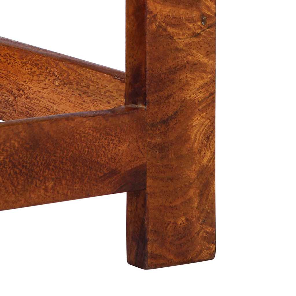 Blomster Endebord med skuffe Brun 35 x 35 x 75 cm