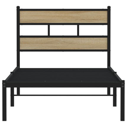 sengeramme uden madras 75x190 cm metal sonoma-eg