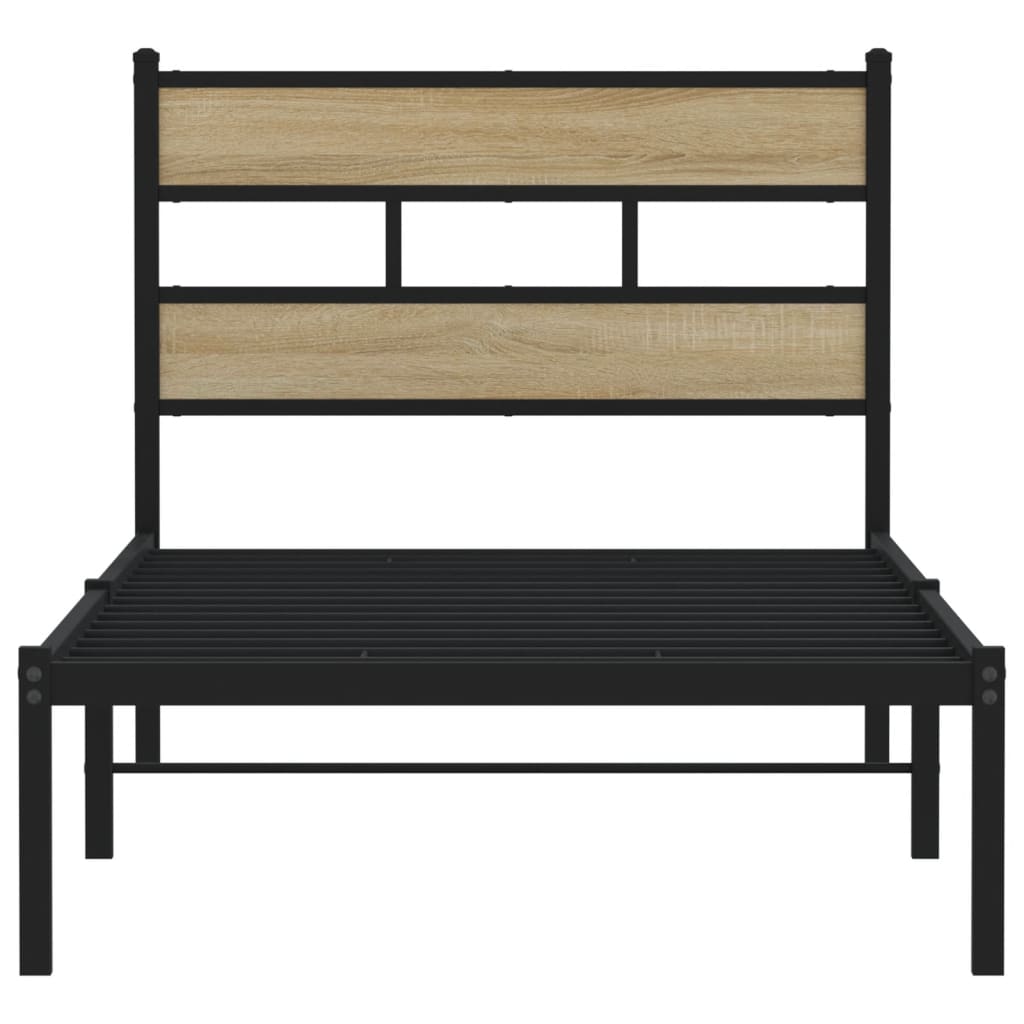 sengeramme uden madras 75x190 cm metal sonoma-eg