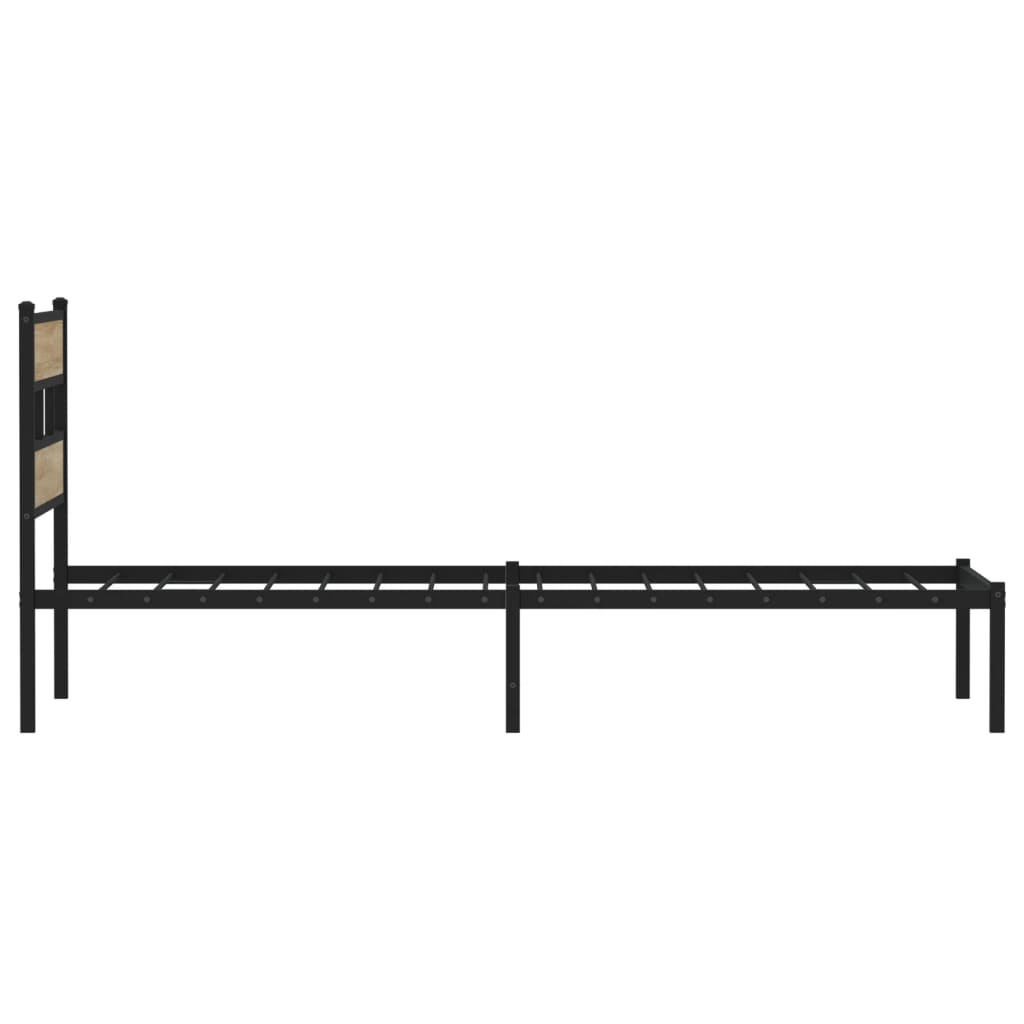 sengeramme uden madras 75x190 cm metal sonoma-eg