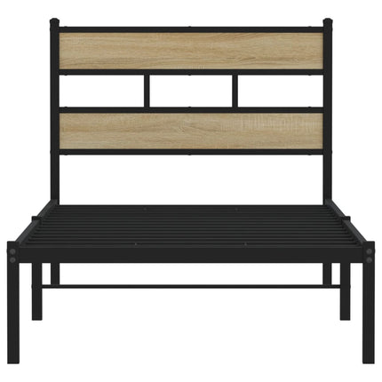 sengeramme uden madras 100x200 cm metal sonoma-eg