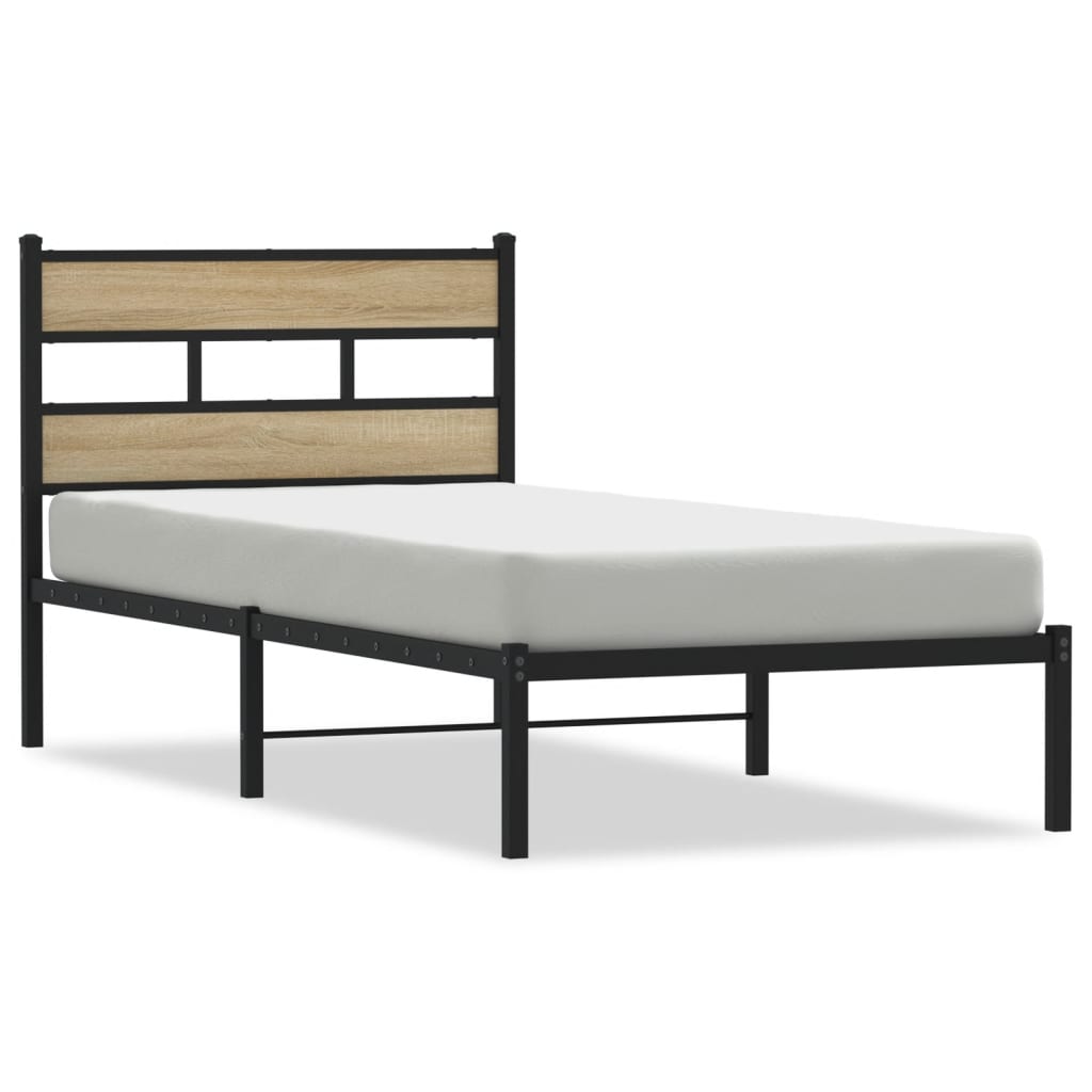 sengeramme uden madras 107x203 cm metal sonoma-eg