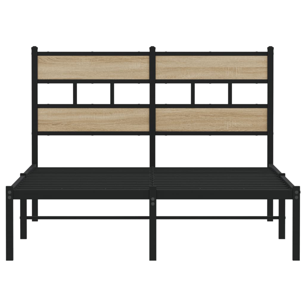 sengeramme uden madras 120x190 cm metal sonoma-eg