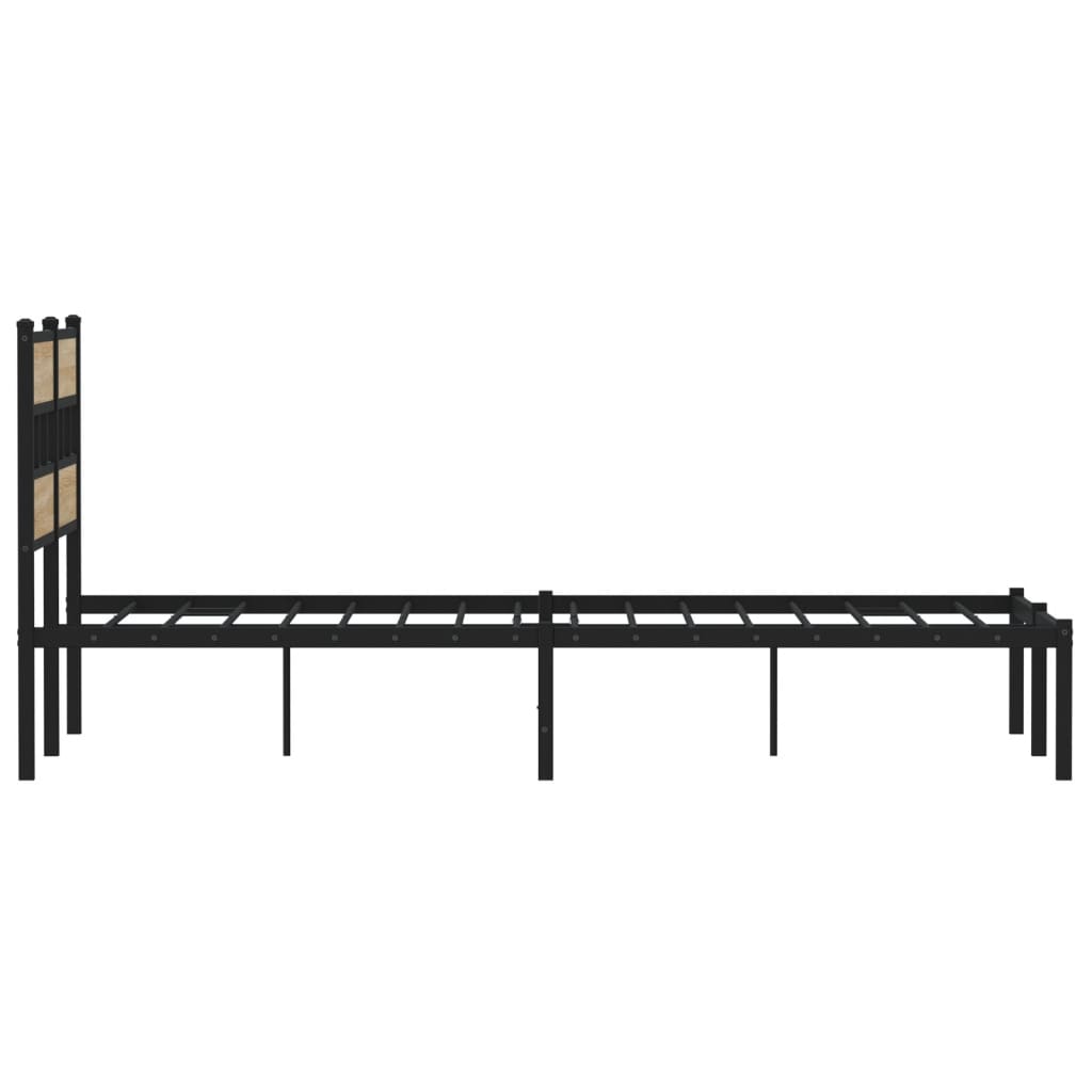 sengeramme uden madras 120x190 cm metal sonoma-eg