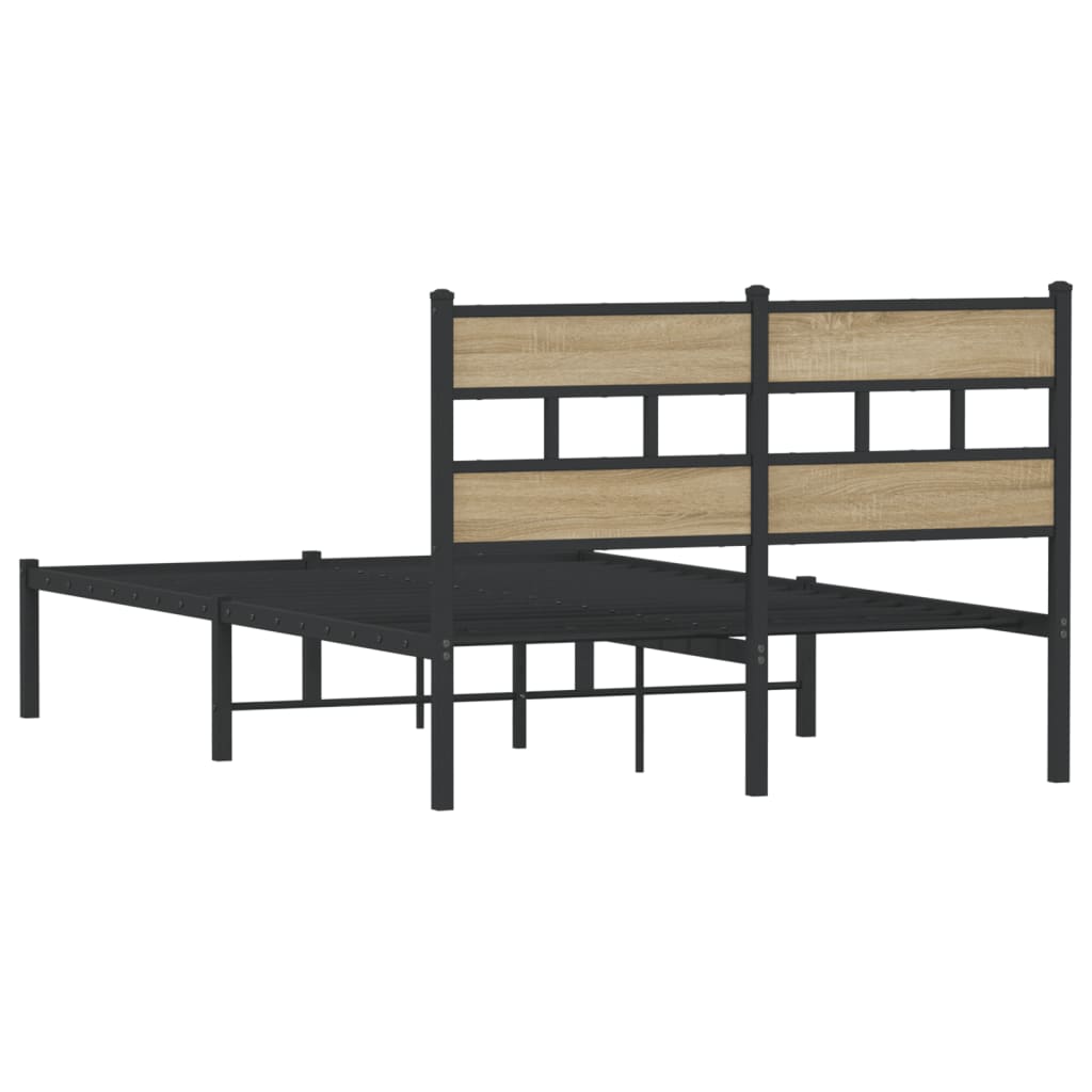 sengeramme uden madras 120x190 cm metal sonoma-eg