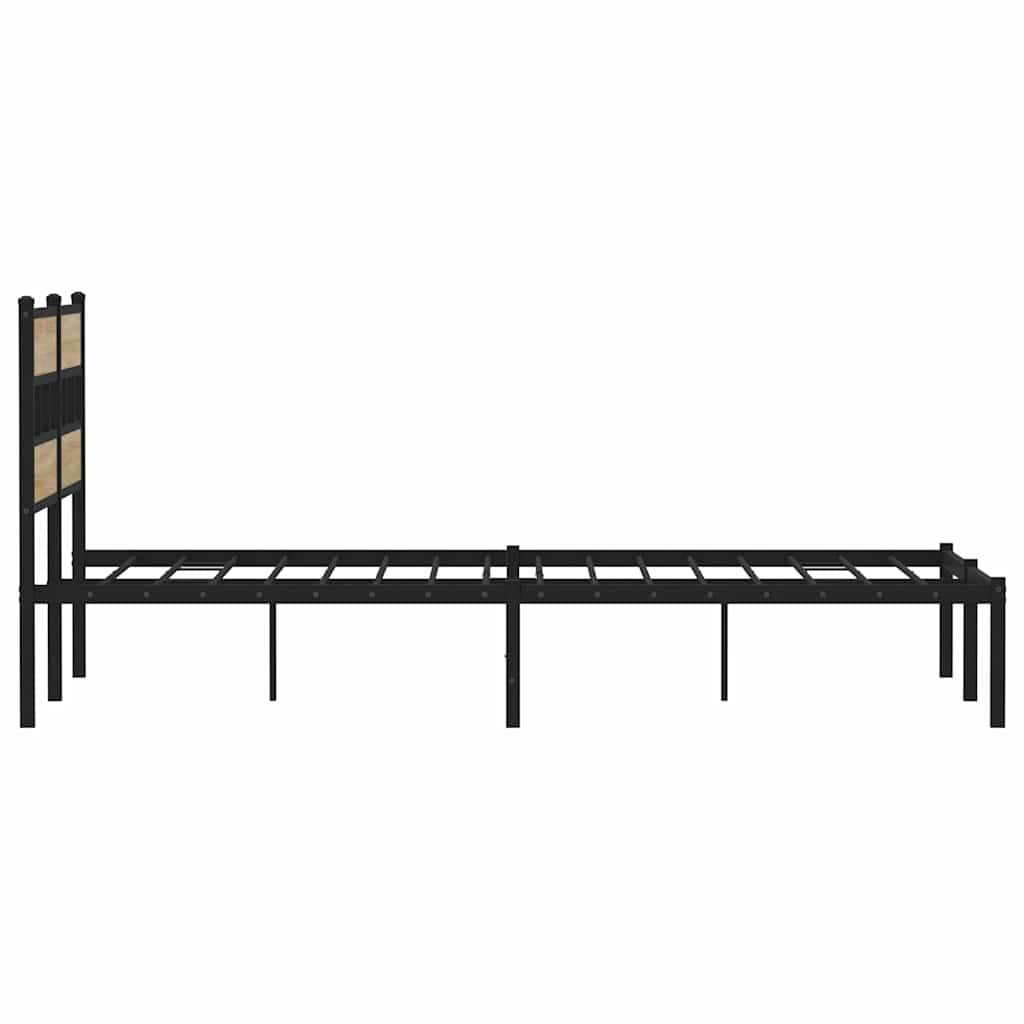 sengeramme uden madras 135x190 cm metal sonoma-eg