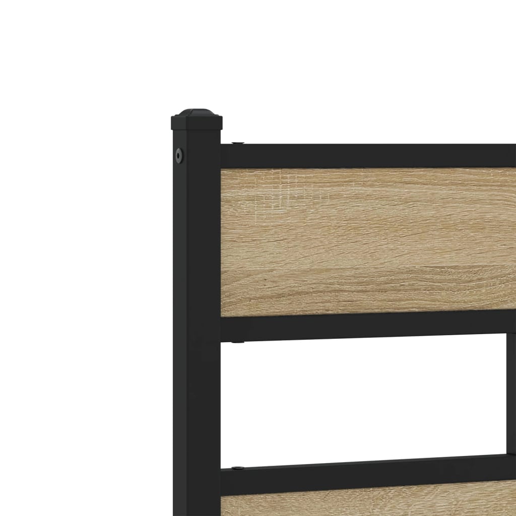 sengeramme uden madras 150x200 cm metal sonoma-eg