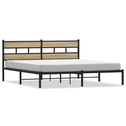 sengeramme uden madras 180x200 cm metal sonoma-eg