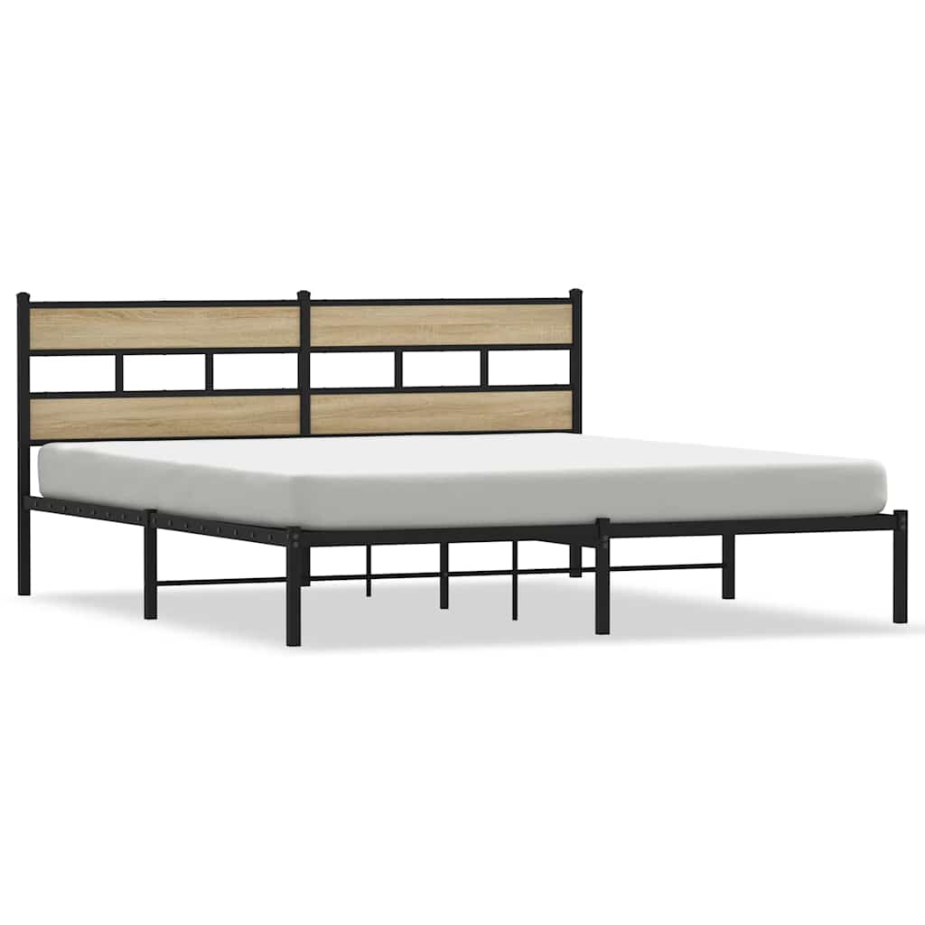sengeramme uden madras 180x200 cm metal sonoma-eg