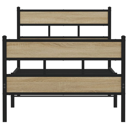 sengeramme uden madras 90x190 cm metal sonoma-eg