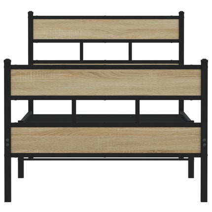 sengeramme uden madras 90x200 cm metal sonoma-eg