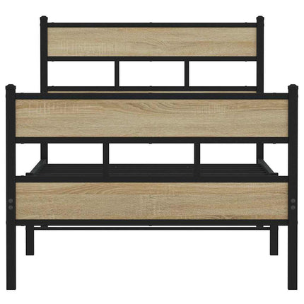sengeramme uden madras 100x190 cm metal sonoma-eg