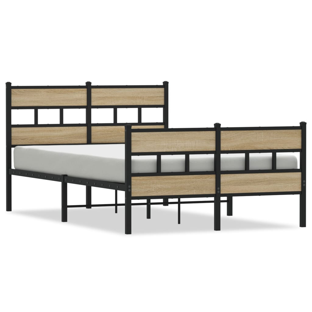 sengeramme uden madras 120x190 cm metal sonoma-eg