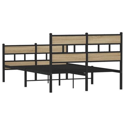 sengeramme uden madras 120x200 cm metal sonoma-eg