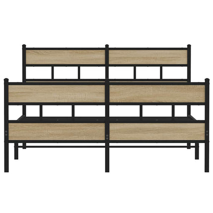sengeramme uden madras 140x190 cm metal sonoma-eg