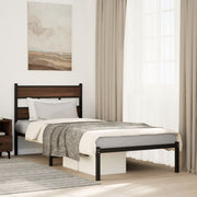 sengeramme m. sengegavl 107x203 cm uden madras brunt eg