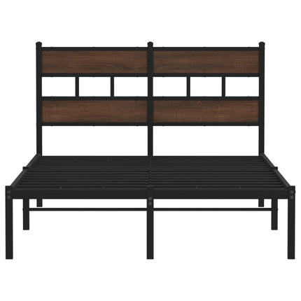 sengeramme m. sengegavl 120x200 cm uden madras brunt eg