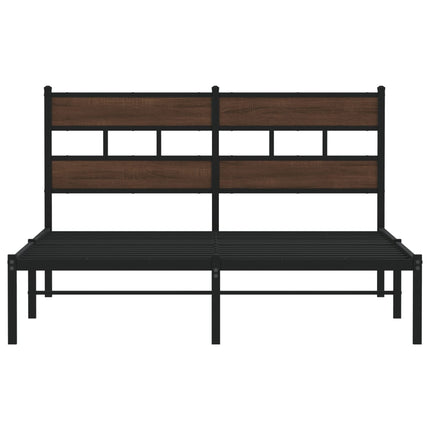sengeramme m. sengegavl 137x190 cm uden madras brunt eg