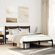 sengeramme m. sengegavl 150x200 cm uden madras brunt eg