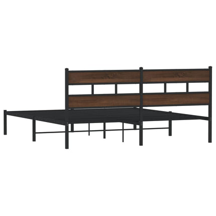 sengeramme m. sengegavl 183x213 cm uden madras brunt eg