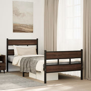 sengeramme m. sengegavl 90x190 cm uden madras brunt eg