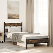 sengeramme m. sengegavl 90x200 cm uden madras sonoma-eg
